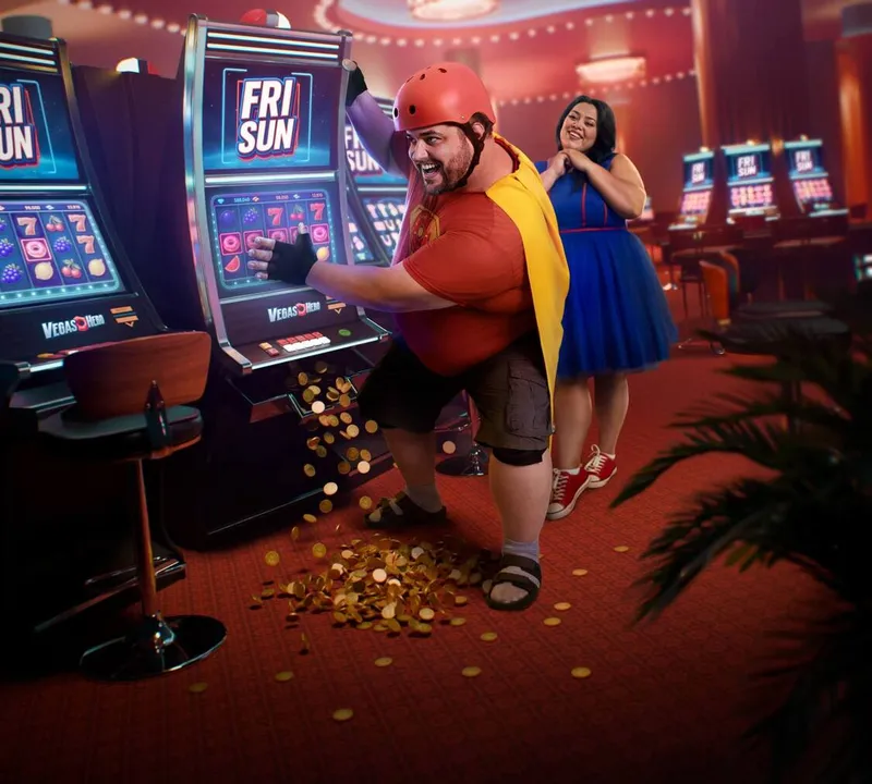 Máquinas tragamonedas en el casino VegasHero