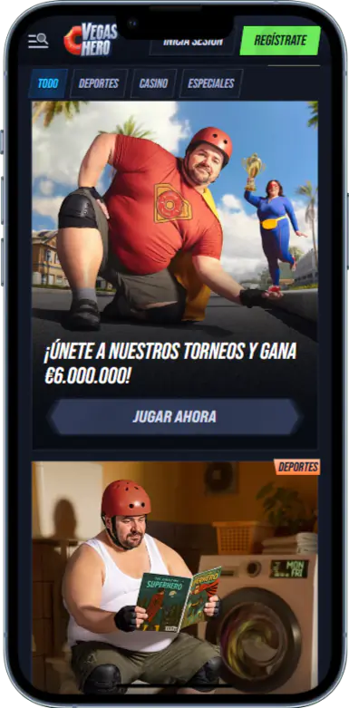 Bonos de la aplicación móvil VegasHero Casino